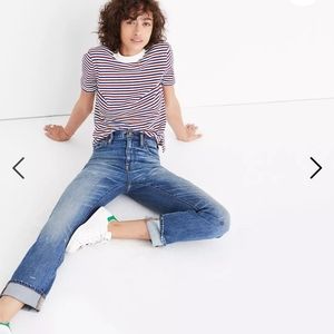 Madewell high rise slim boyjean painter edition